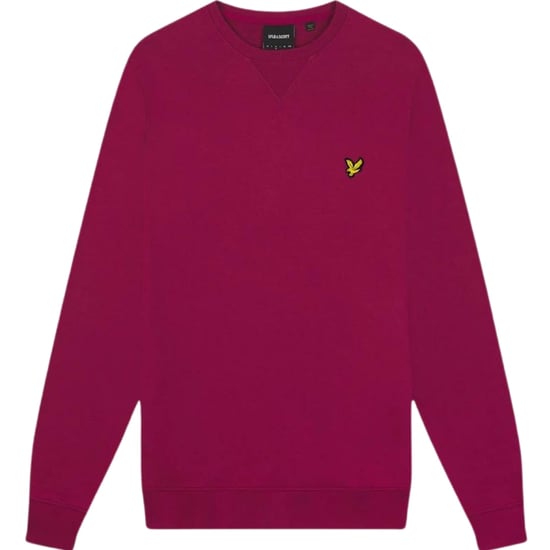Lyle & Scott merklogo rijk bordeauxrood sweatshirt - Image 1