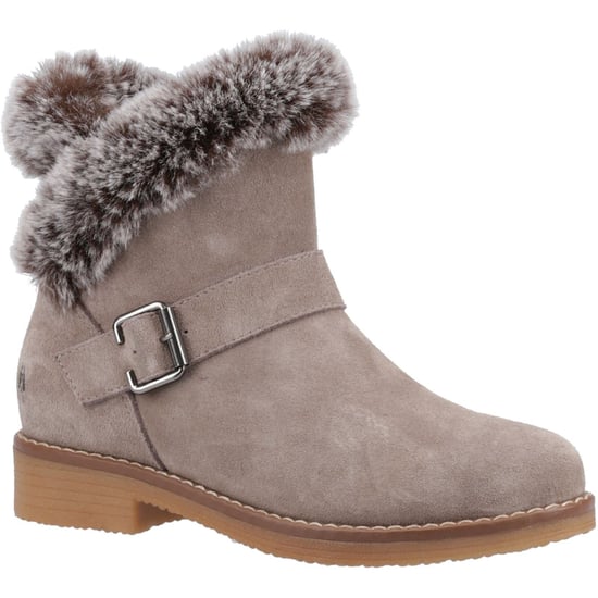 Hush Puppies Hannah Suède Dameslaarzen Taupe - Image 1
