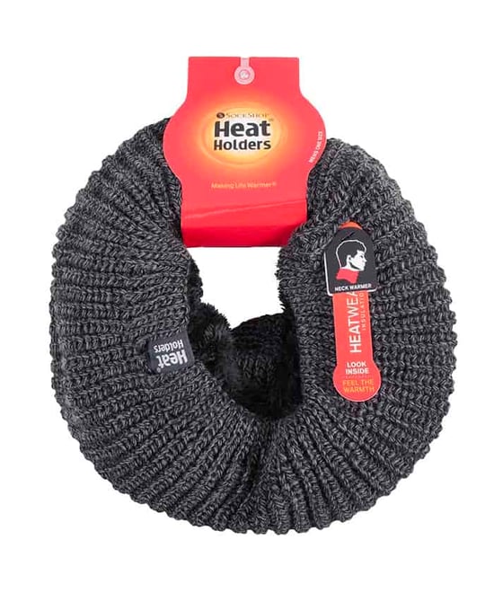 Heat Holders - Dikkethermo nekwarmer voor heren - Houtskool - Image 2