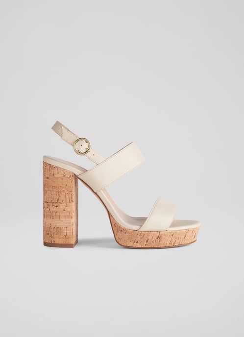 LK Bennett Misty Formal Sandals, White