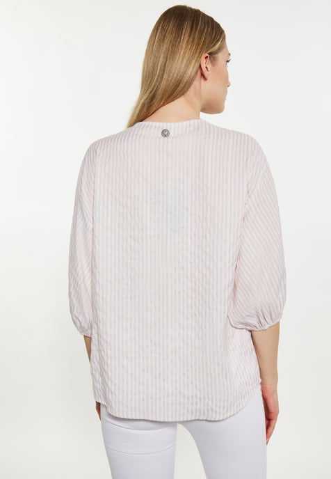 Dreimaster Blouse Dames Lichtpaars gebroken wit - Image 4