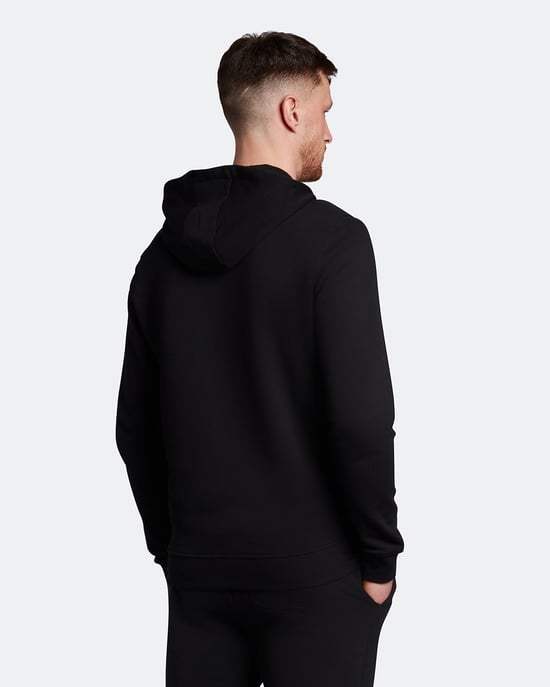 Lyle & Scott hoodie met rits in zwart - Image 3