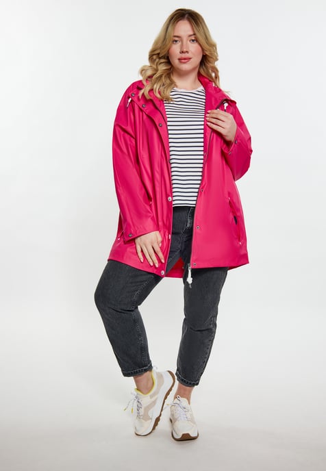 Schmuddelwedda Ronde regenjas Dames Framboos roze - Image 2