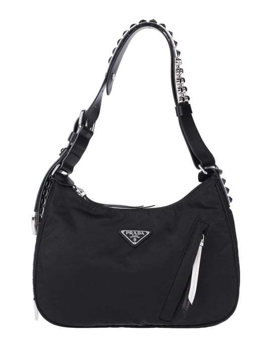 Prada Black Leather Shoulder Bag