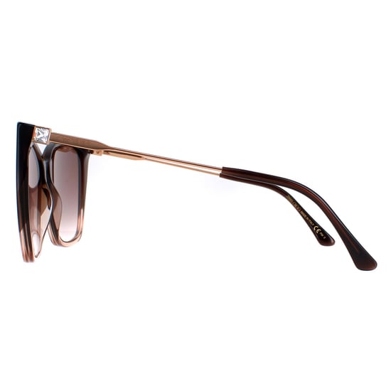 Jimmy Choo Seba/S 0MY/HA bruin gearceerde beige zonnebril met kleurverloop - Image 3