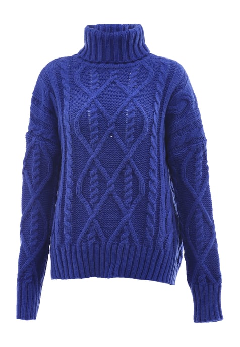 Mymo Trui met coltrui Dames KONING BLAUW - Image 1