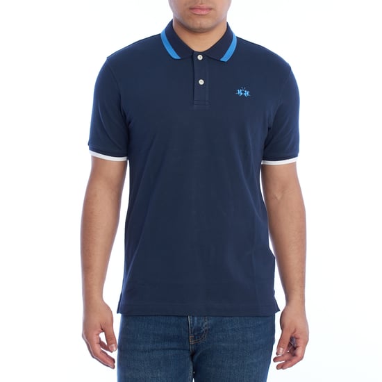 YMP006-PK001 Heren Slim Fit Korte Mouwen Polo Shirt - Image 1