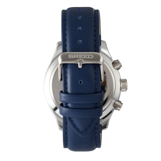 Breed Maverick Chronograph Leather-Band Watch w/Date