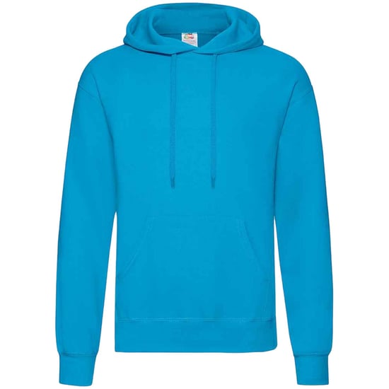 Fruit Of The Loom Unisex Volwassenen Klassiek Sweatshirt met capuchon (Azuurblauw) - Image 1