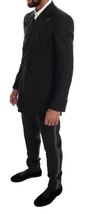 Dolce & Gabbana Grijs Wollen Dubbel Gebreid 3-Delig Pak voor heren - Image 2