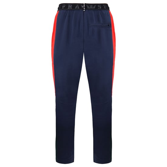 Supra Stretch Waist Graphic Logo Navy Green Mens Track Pants 102554 320