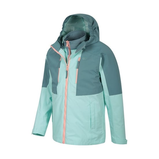 Mountain Warehouse Kinder/Kids Ravine 3 in 1 Waterdichte Jas (Teal) - Image 3
