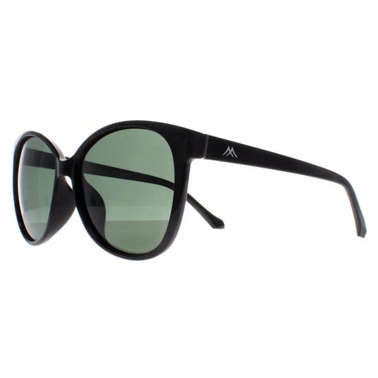 Montana Cat Eye Womens Shiny Black G15 Green Polarized MP74