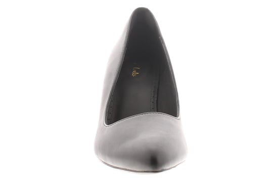 Clarks Womens Court Shoes Laina Rae Leather Slip On black - Image 3