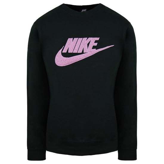 Nike Loose Fit Long Sleeve Crew Neck Black Womens Sweatshirt DC5139 010
