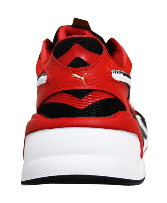 Puma RS-X3 CNY Red Black White Low Lace Up Mens Running Trainers 373178 01