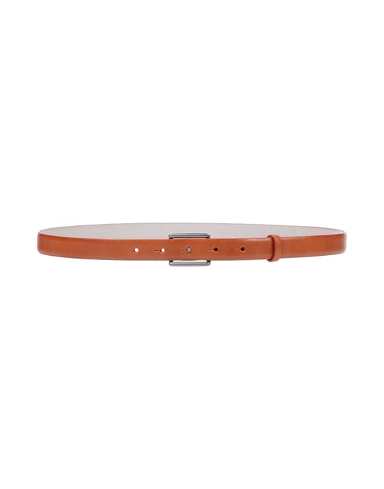 Brunello Cucinelli Brick Red Leather Belt