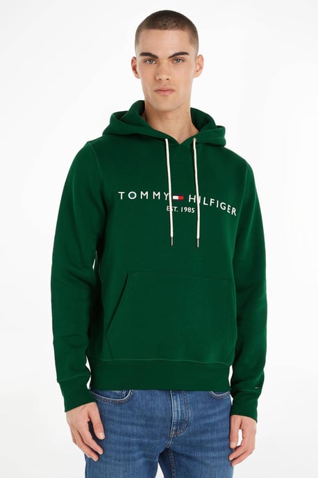 Tommy Hilfiger hoodie met biologisch katoen prep green - Image 3