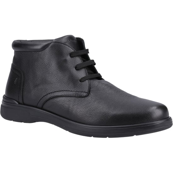 Hush Puppies Malcolm Leder Heren Zwart Laarzen - Image 1
