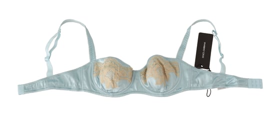 Dolce & Gabbana Women's Light Blue Semi Pad Balconette Bra Underwear