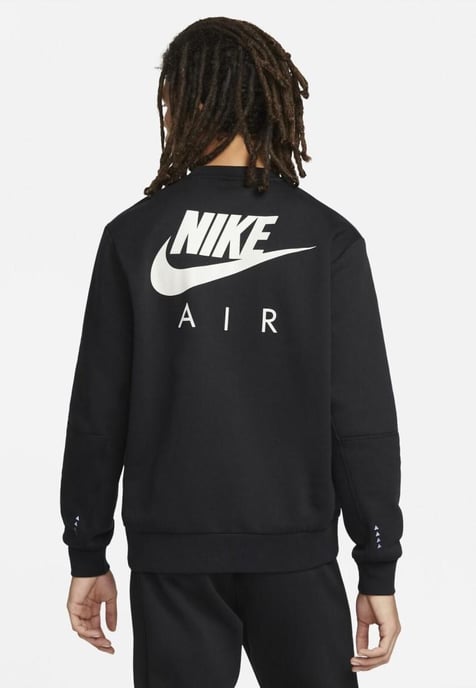Nike Air Heren fleece trainingspak met ronde hals en geborstelde achterkant - Image 2