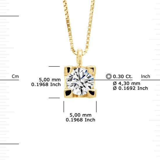 DIADEMA - Necklace with Diamonds - Yellow Gold - Venetian Chain
