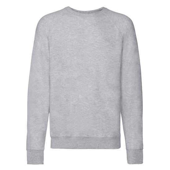 Fruit of the Loom Unisex Lichtgewicht Raglan Sweatshirt voor volwassenen (Heide Grijs) - Image 1