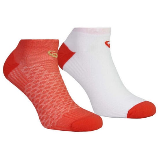 Asics Motion Dry 2-Pack Dames Wit/Perzik Sokken - Image 1