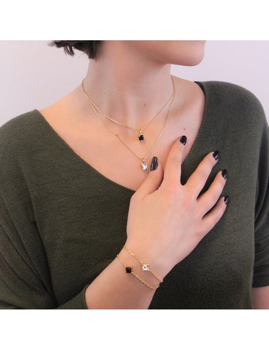 Calle Bracelet - Gold and Crystal