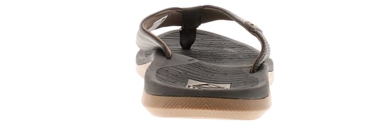 Reef Santa Ana Mens Leather Toe-Post Flip-Flops black - Image 4
