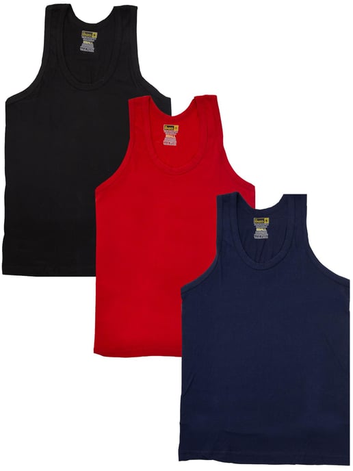 Enzo | Mens Vests 3 Pack - Randomly chosen colours