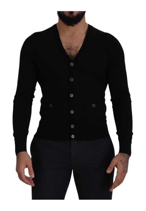 Button-down Wollen Vest Trui - Image 1