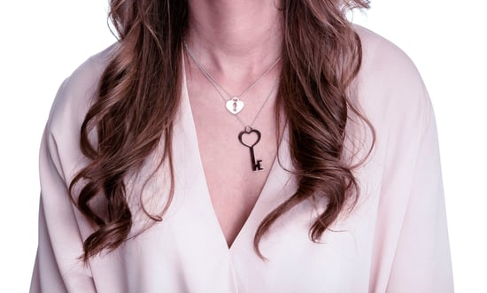 Orphelia 'Izabella' Dames 925 Sterling Zilveren Halsketting - Zilver/Roze ZK-7185 - Image 5