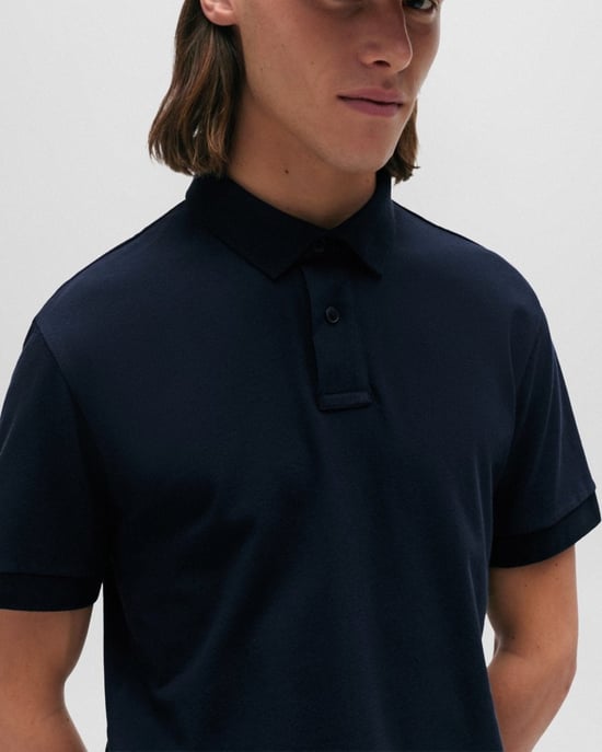 BOSS Orange Passenger Heren Stretch-Katoen Slim-Fit Polo met Logo Patch NOS - Image 2