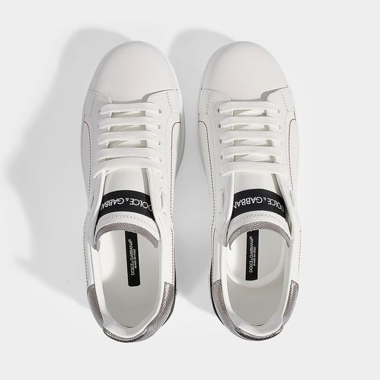 Portofino Sneakers - Dolce & Gabbana - Leer - Wit/Zilver - Image 2