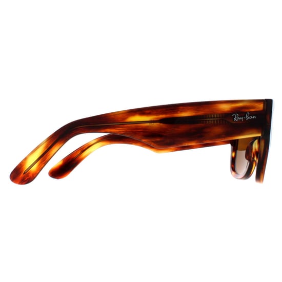 Ray-Ban Square Unisex Polished Striped Havana Brown RB0840S Mega Wayfarer