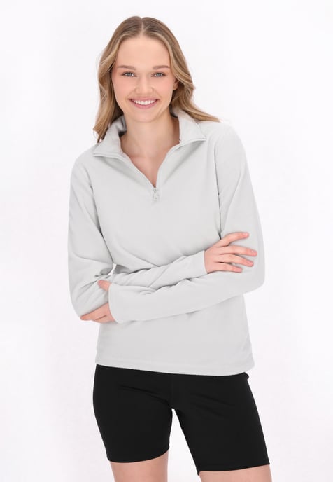 Mymo Fleece trui Dames lichtgrijs - Image 3