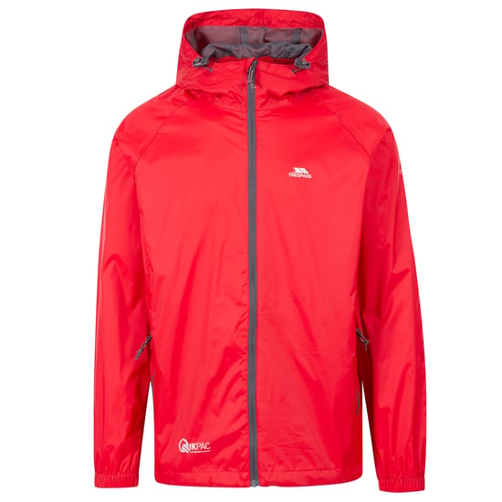 Trespass Adults Unisex Qikpac Packaway Waterproof Jacket (Red)
