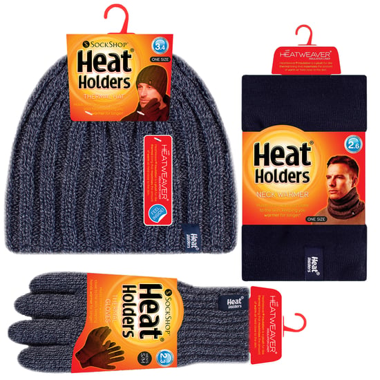 Heat Holders herenhoed, nekwarmer handschoenen set - Marine - Image 2