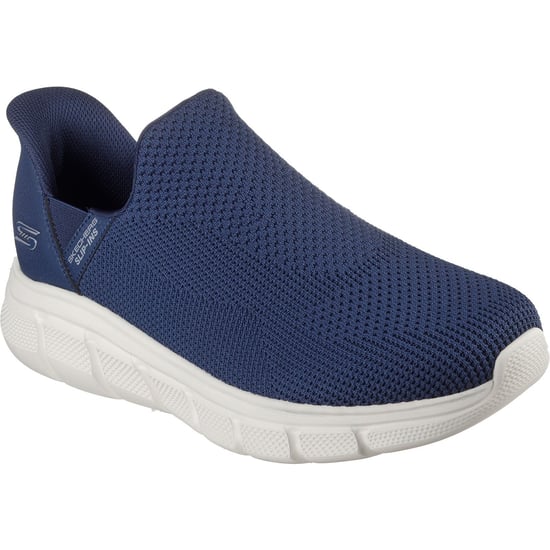 Skechers BOBS Sport B Flex Resilient Textile Heren Navy Trainers - Image 1