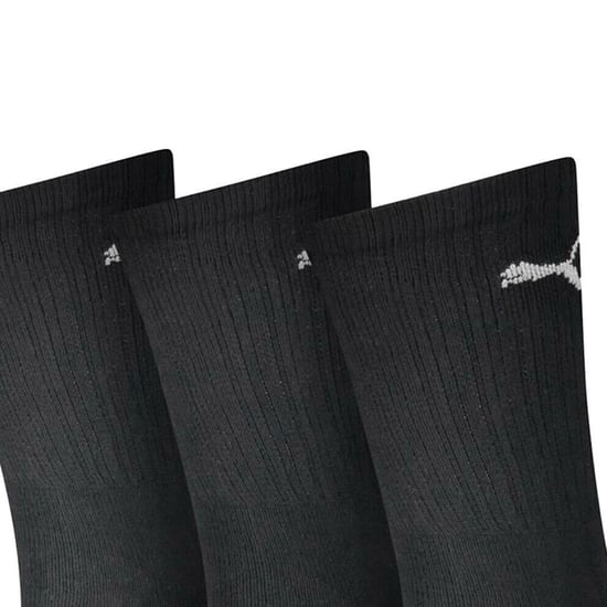 Puma Unisex Sportsokken voor volwassenen (set van 3 stuks) (Zwart) - Image 3