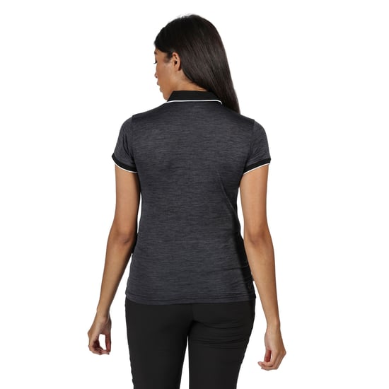 Regatta Womens/Ladies Remex II Polo Neck T-Shirt (Black)