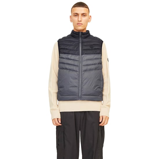 Jack & Jones Mens Sleeveless Gilet – Zipper Closure and High Neck