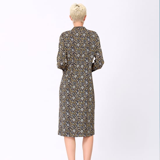 Art-Deco print shirt-jurk - Image 5