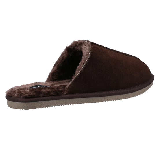 Hush Puppies Heren Coady Suede Slippers (Bruin) - Image 2