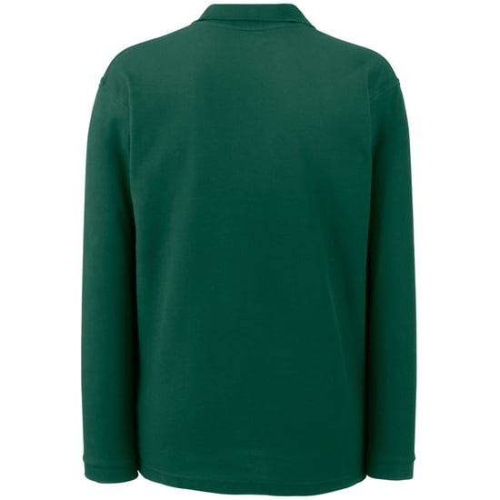 Fruit Of The Loom Heren Premium Poloshirt Met Lange Mouwen (Forest Groen) - Image 2