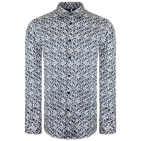 Ted Baker Capua Mens White/Navy Ditsy Floral Shirt