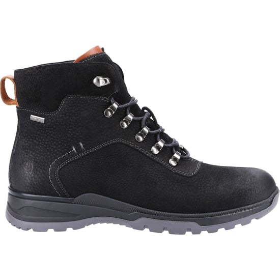 Hush Puppies Paul Leder Heren Zwart Nubuck Laarzen - Image 4