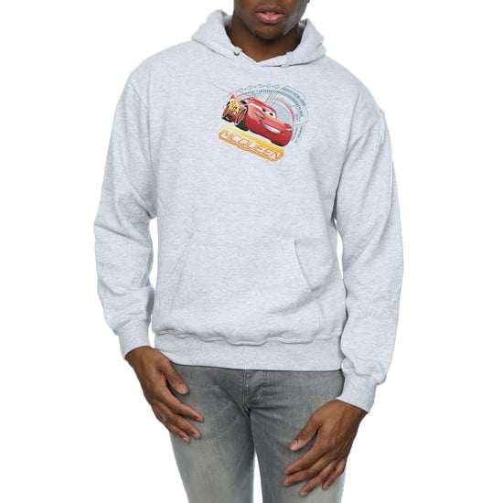 Disney Heren Cars Lightning McQueen Hoodie (Sportgrijs) - Image 3