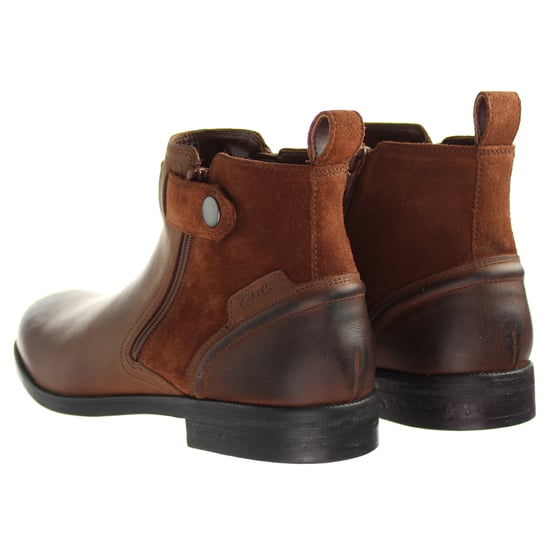 Clarks Brocton Mens Brown Boots